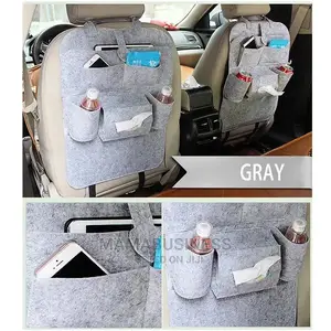 1 Piece Car Backseat Organizer - Light Grey