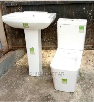 White Executive Toilet Set With Basin