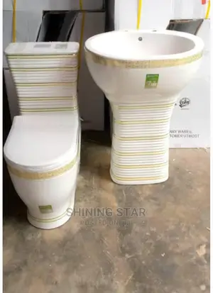Gold and White Patterned Miniset