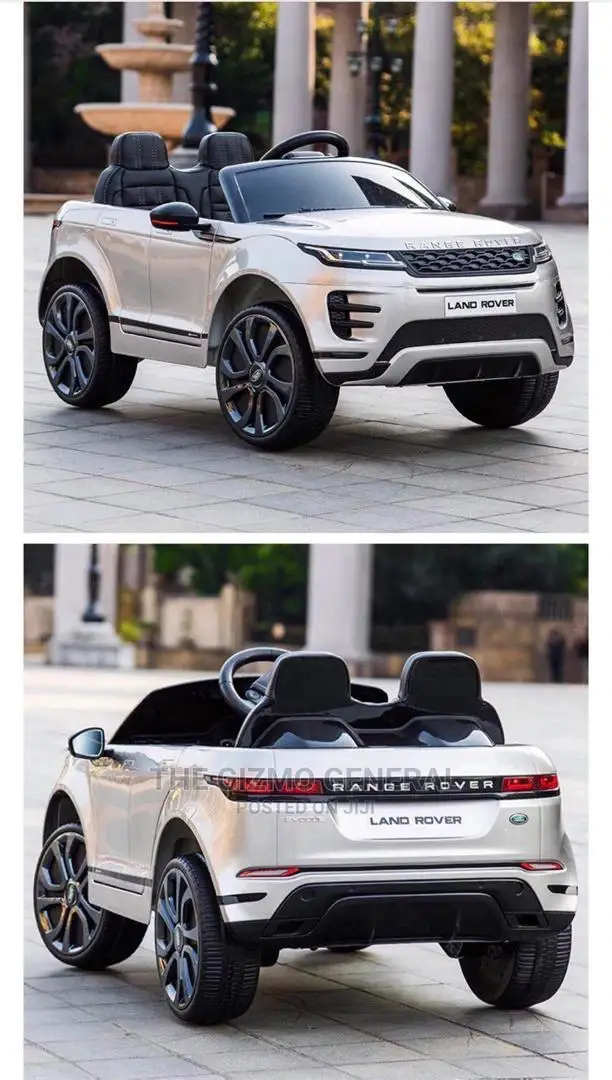 Kids Black Range Rover Evoque Iconic 12V 2-Seat Ride-in Car