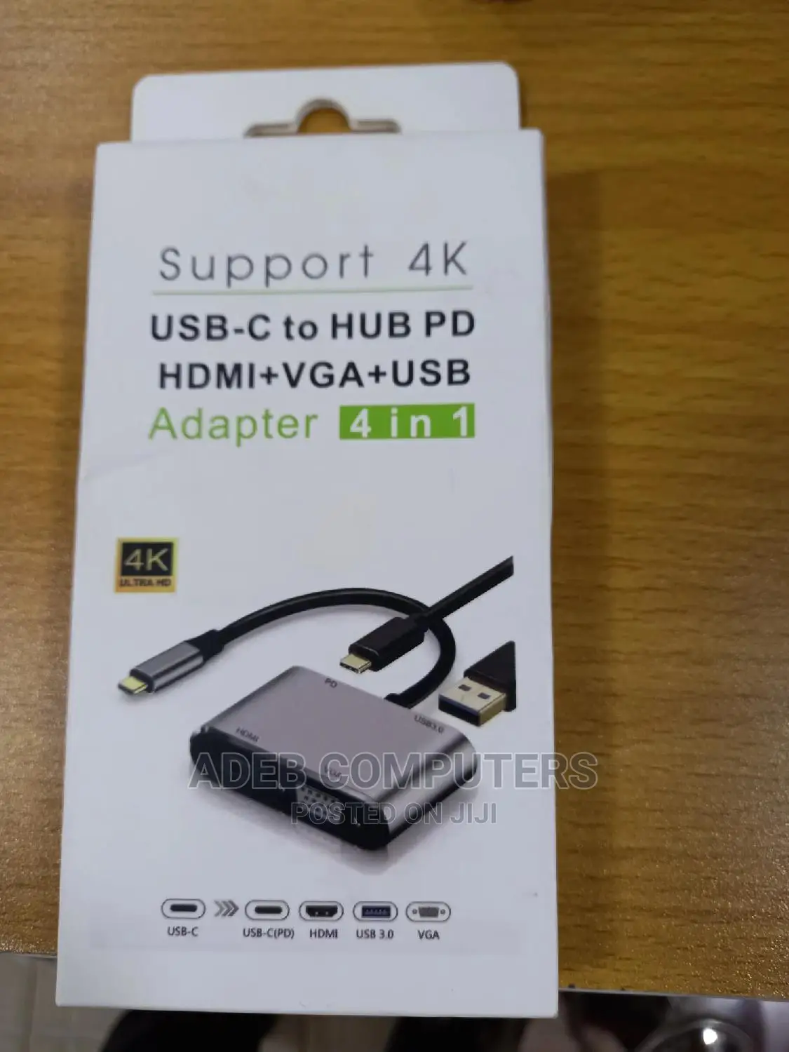 Type C to HDMI + VGA + USB