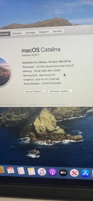 Laptop Apple MacBook 2015 16GB Intel Core I7 SSD 512GB