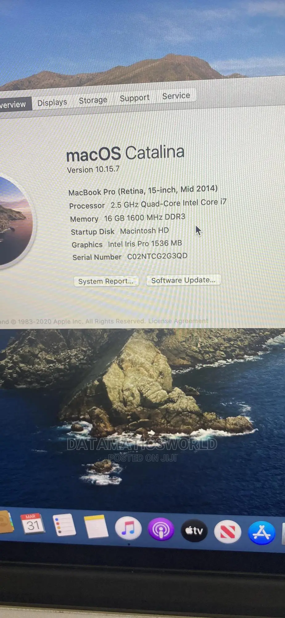 Laptop Apple MacBook 2015 16GB Intel Core I7 SSD 512GB