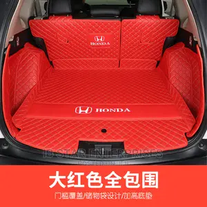 Red Leather Honda CRV Trunk Booth Mat