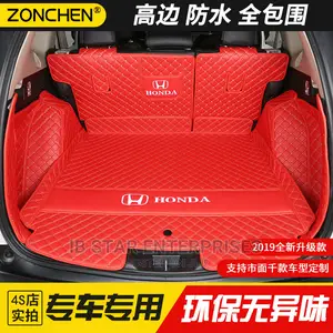 Red Leather Honda CRV Trunk Booth Mat