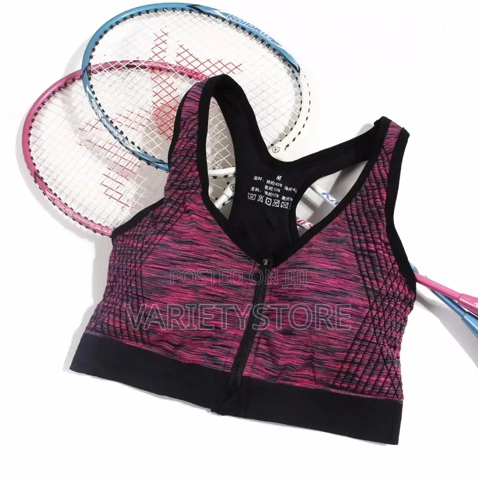 Front Zipper Sports Bra