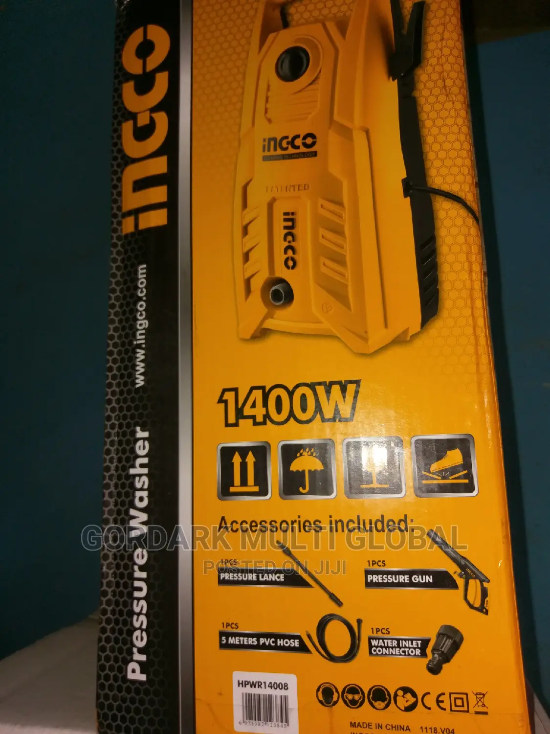 Electric Pressure Washer 1400w Ingco