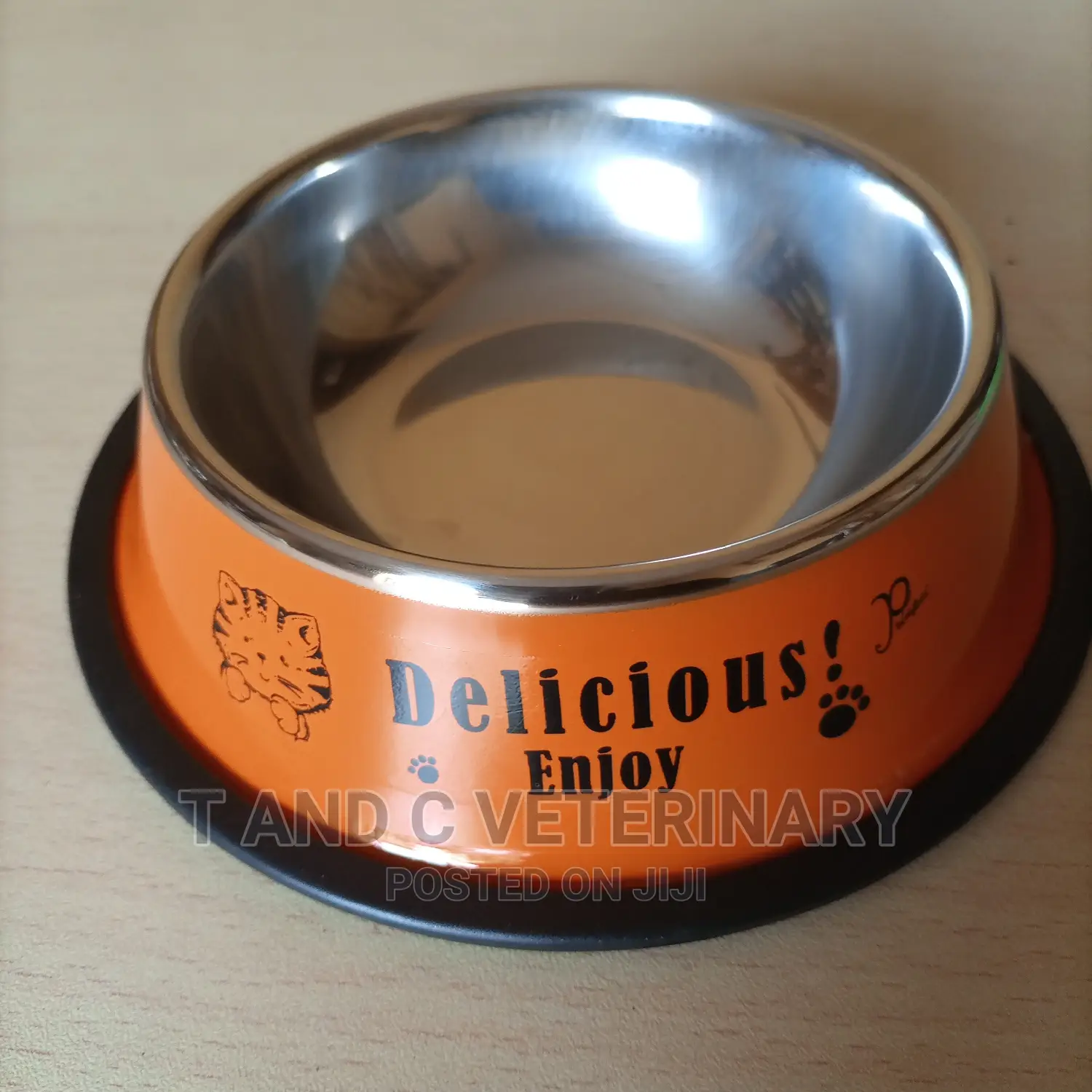 Pet Cat Kitten Stainless Bowl