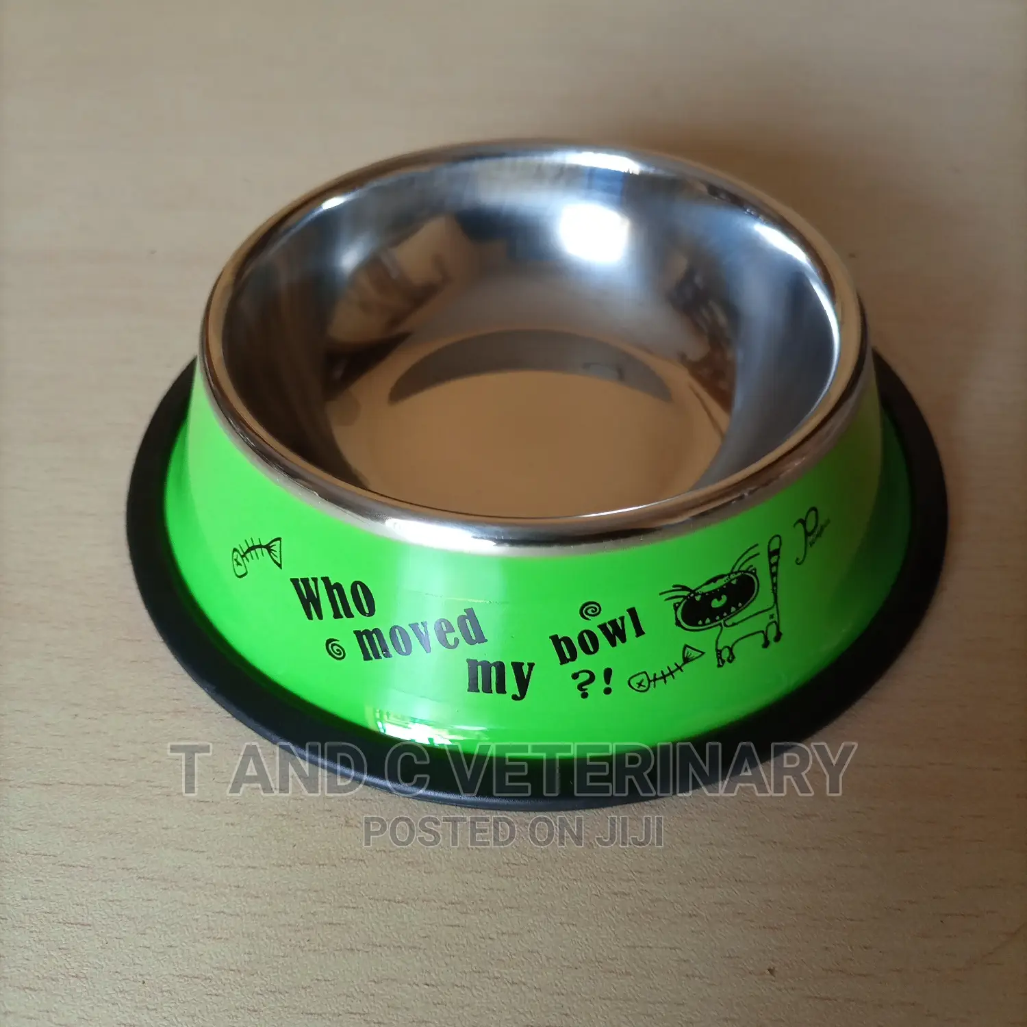 Pet Cat Kitten Stainless Bowl
