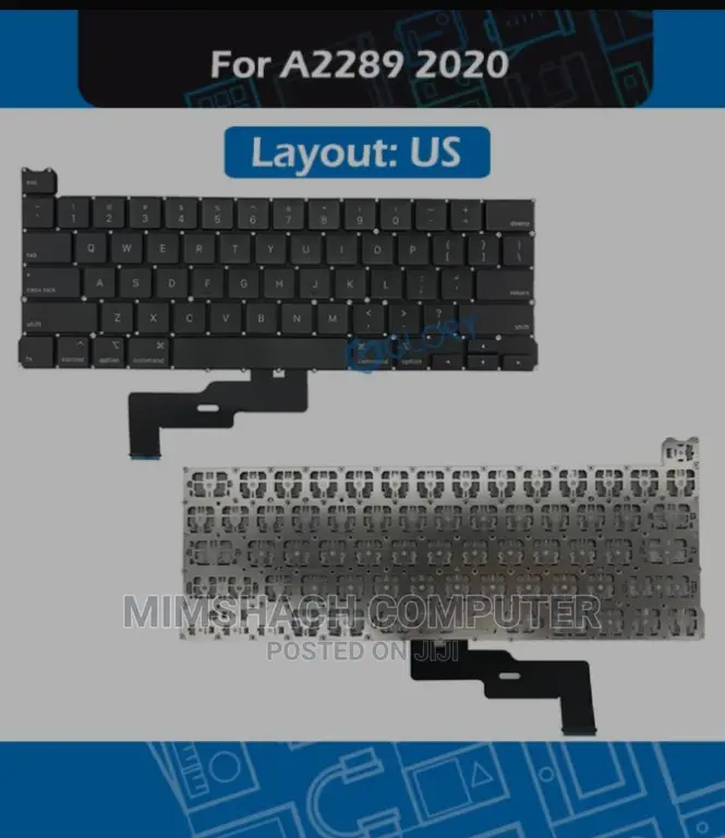 Macbook Pro 13inch A2289 Emc3456 2020 A2338 M1 Chip Keyboard