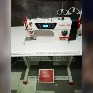 Two Lion Direct Drive Straight Sewing Machine (Wide Screen) With Oil