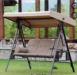 Photo - Outdoor Luxury 3 in 1 Swing Chair With Canopy