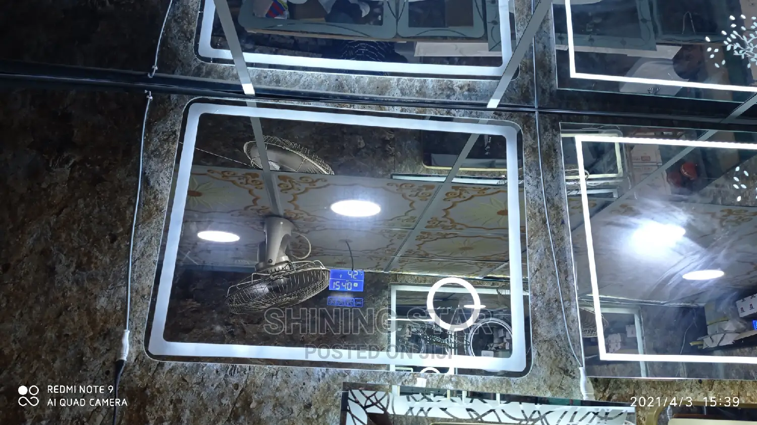 Quality Wall Mounted Bluetooth LED Mirror.