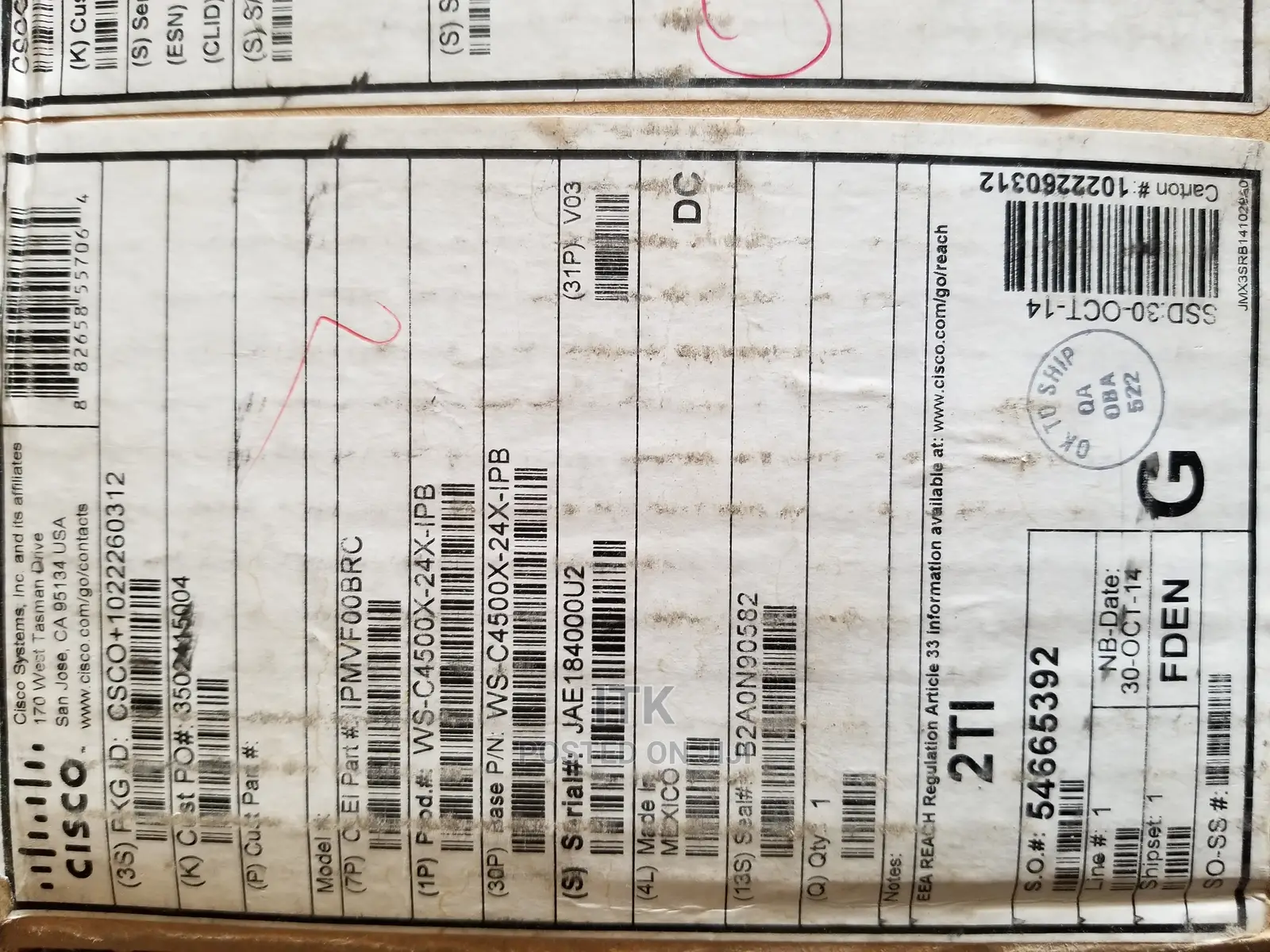 Cisco Catalyst WS-C4500X-24X-IPB