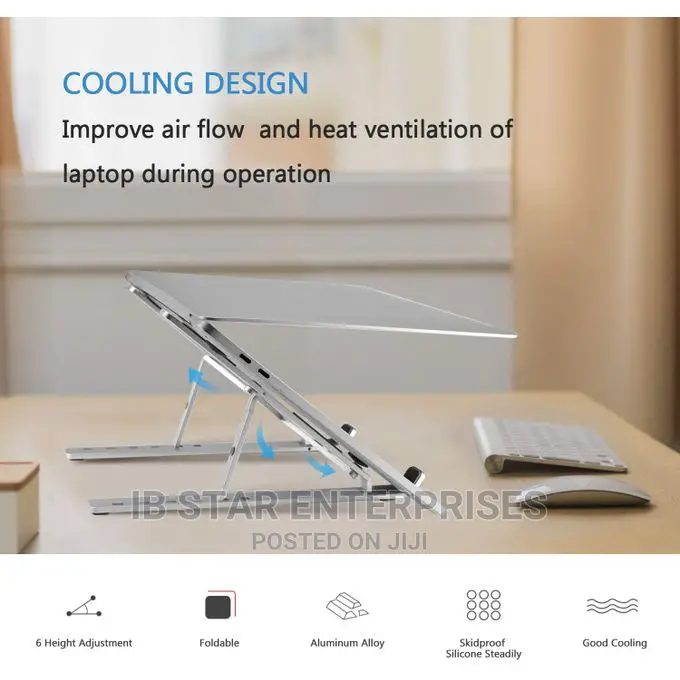 Universal 10-Gear Height Adjustable Laptop Stand