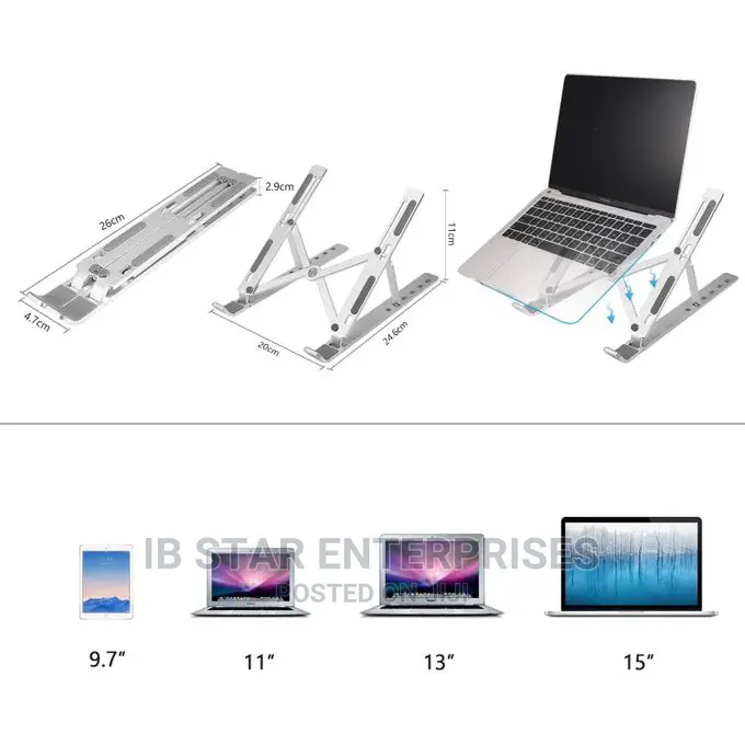 Universal 10-Gear Height Adjustable Laptop Stand