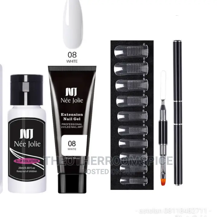 Polygel Kit Manicure Nail Design Monomer Brush