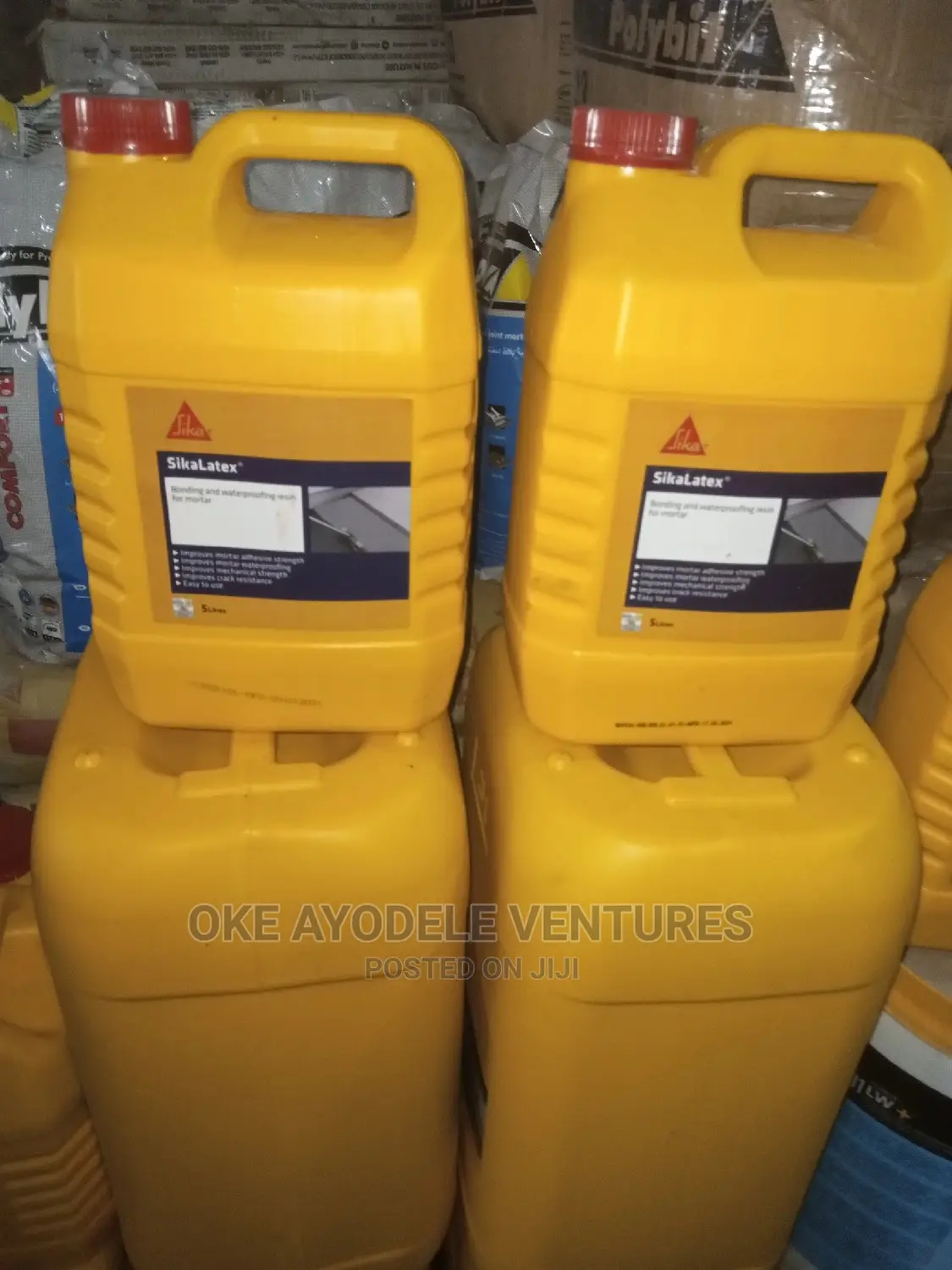 Sikalatex: Waterproofing and Bonding Agent. 5liters