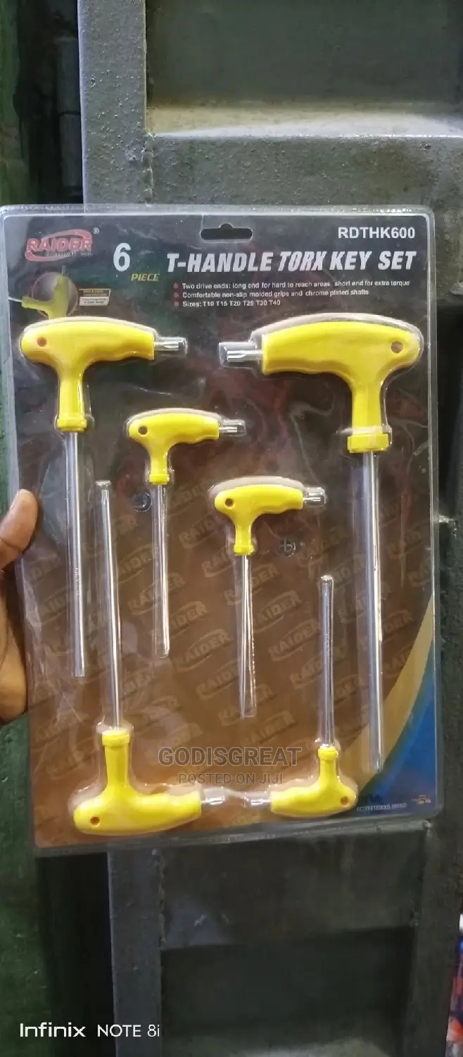 6pc T Handle Torx Allen Key Set