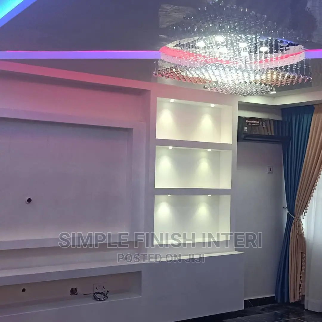 Pop Ceiling Tv Wall Unit Interior Design