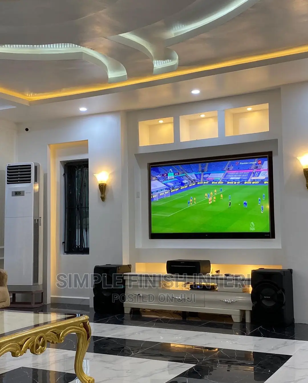 Pop Ceiling Tv Wall Unit Interior Design