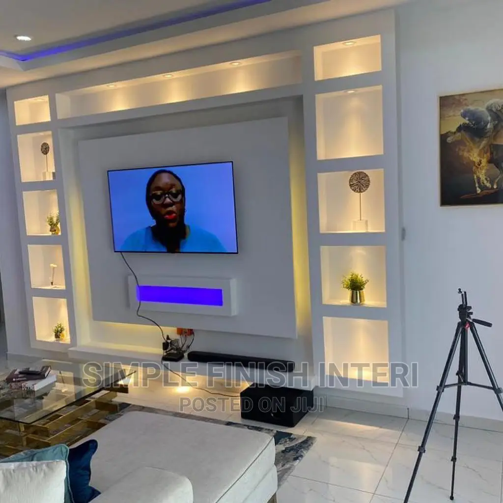 Pop Ceiling Tv Wall Unit Interior Design
