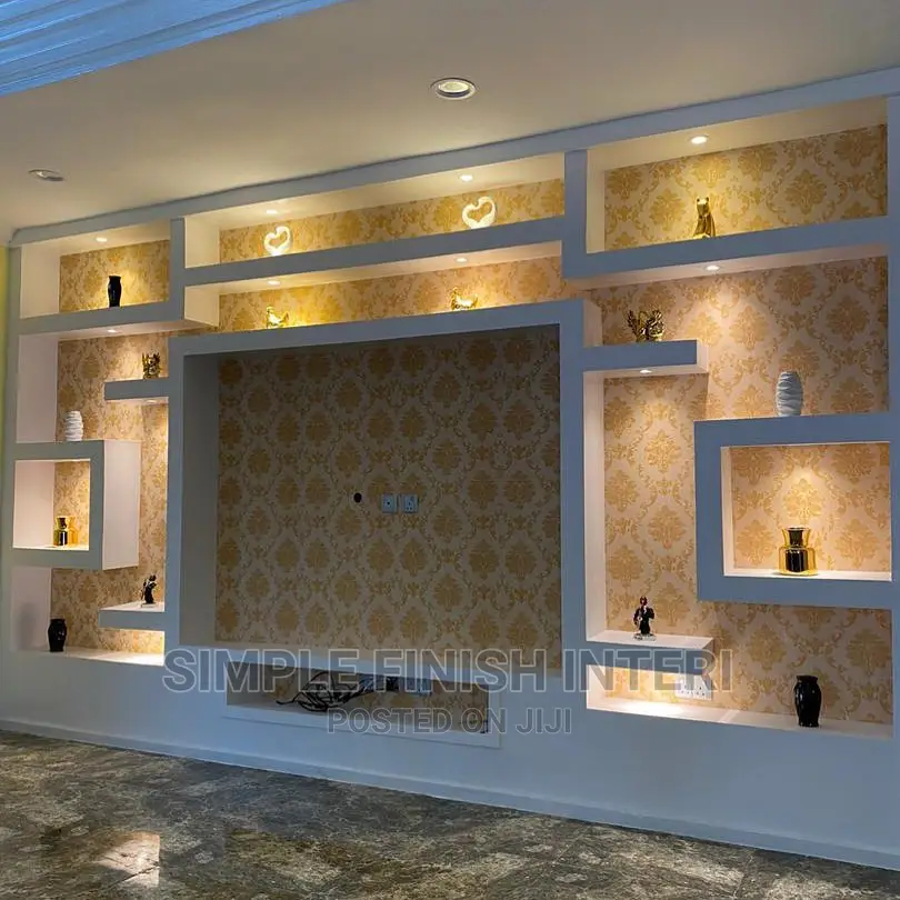 Pop Ceiling Tv Wall Unit Interior Design