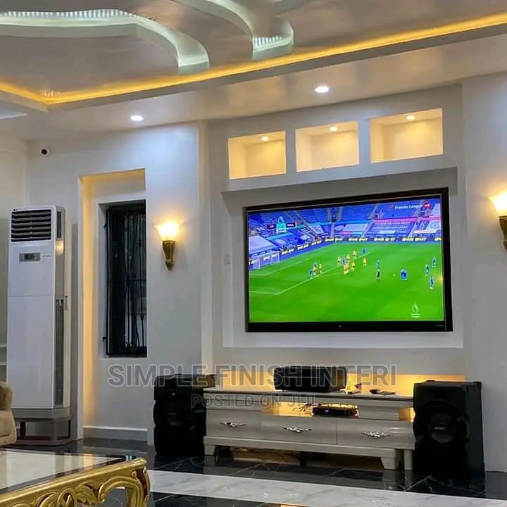 Pop Ceiling Tv Wall Unit Interior Design