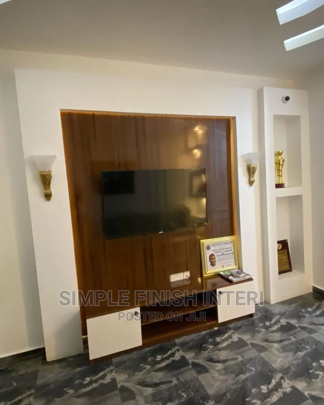 Pop Ceiling Tv Wall Unit Interior Design