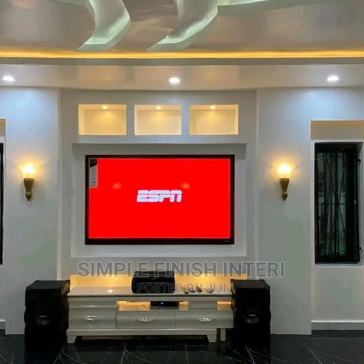 Pop Ceiling Tv Wall Unit Interior Design