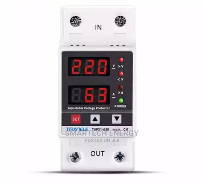 Single Phase Digital Adjustable Voltage Protector 63 Amps