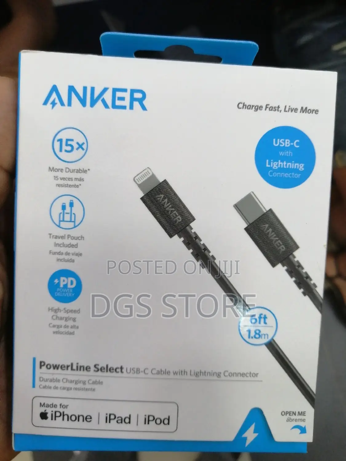 Anker Power Line Select USB-C Cable With Lighting Connector