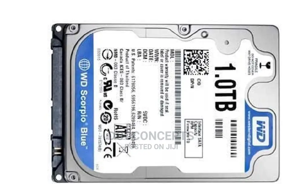 1tb Western Digital Internal Notebook Harddrive