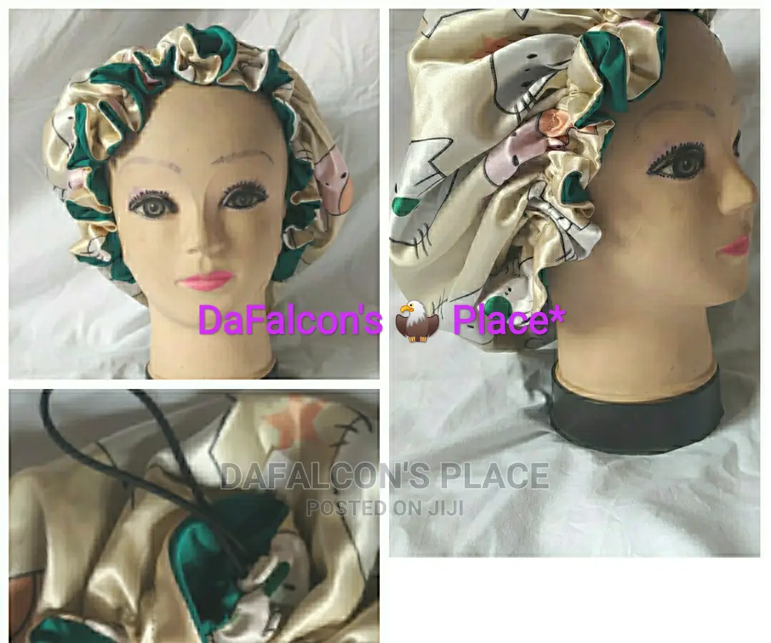 Adjustable Drawstrings Double-Sided Satin Bonnets