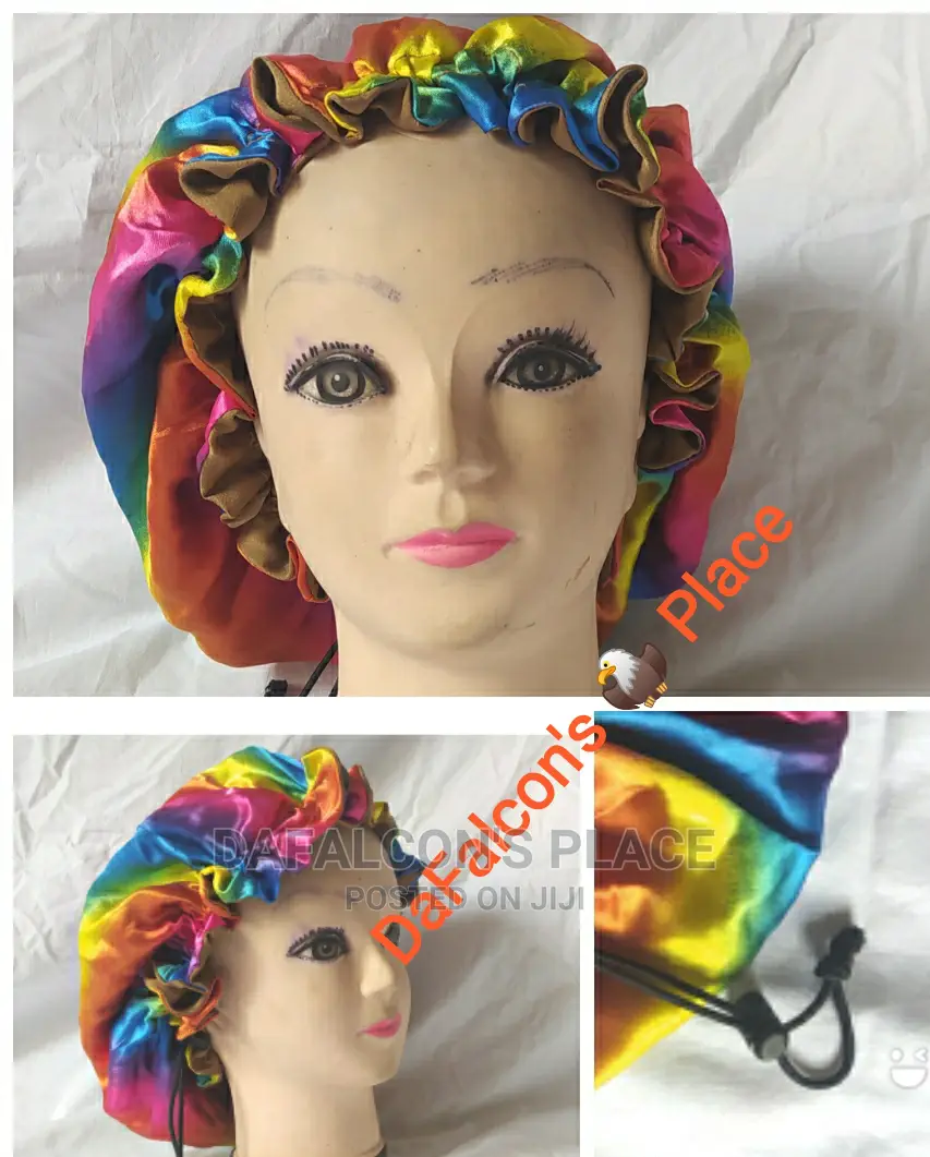 Adjustable Drawstrings Double-Sided Satin Bonnets