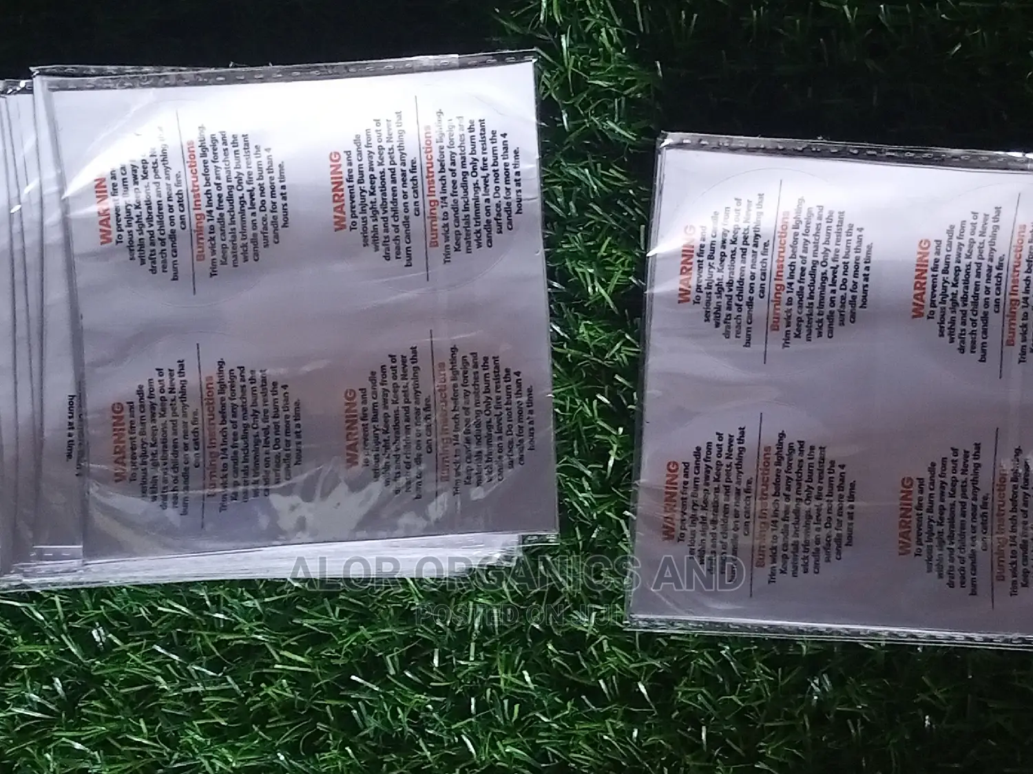 Candle Sticker / Caution /Warning