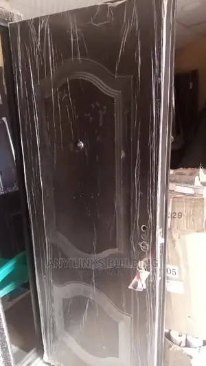Single Security Black Walnut Doors