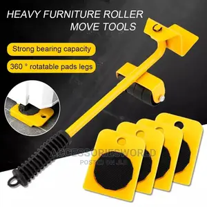 5 in 1 Crowbar Furniture Transport Roller Set Cabinet