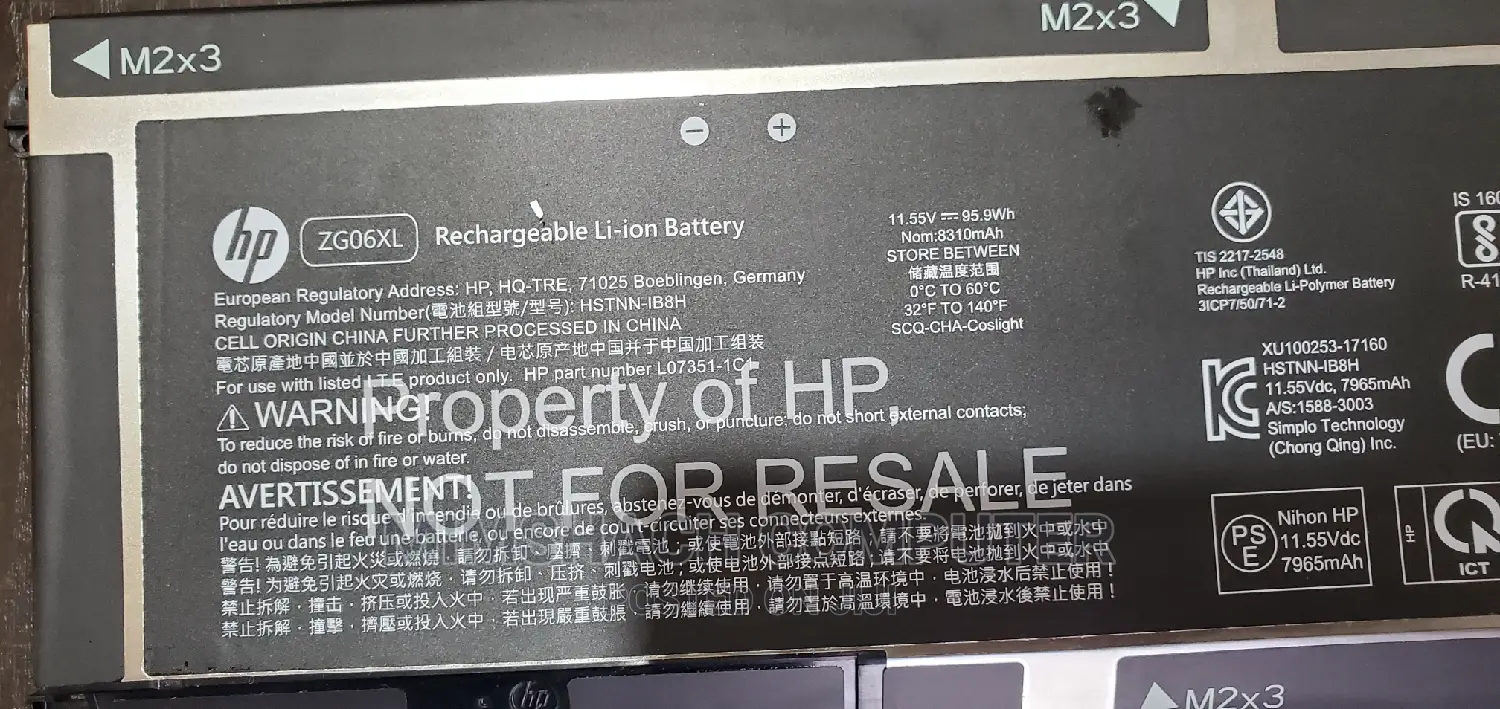 HP Zbook Studio X360 G5 Workststion/ Elite 1050 G1 Battery