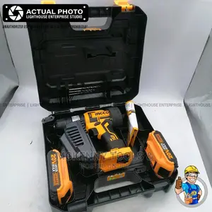 INGCO 20V Lithium-Ion Impact Drill/Cordless Hammer Drill