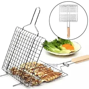 Foldable BBQ Grilling Basket Stainless