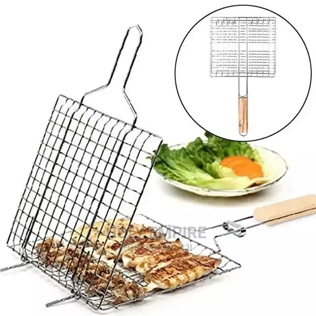 Foldable BBQ Grilling Basket Stainless