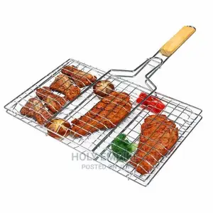 Foldable BBQ Grilling Basket Stainless