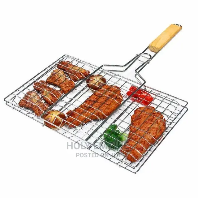Foldable BBQ Grilling Basket Stainless