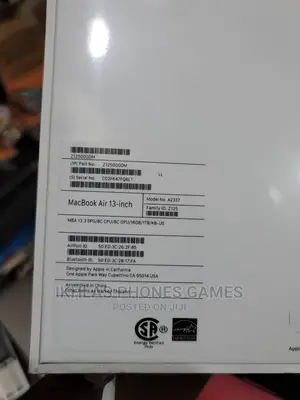 New Laptop Apple MacBook Air 16GB Intel 1T