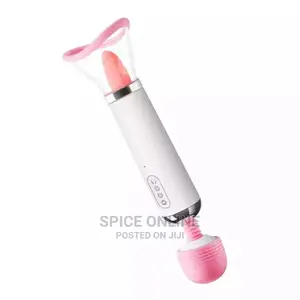 Photo - Rechargeable Nipple Oral Licking Sucking Double Tongue Vibr