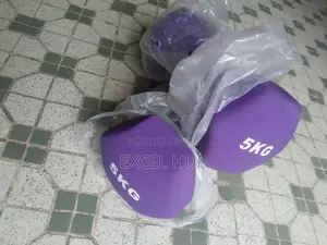 Pair Of 5kg Vinyl Dumbbell 452