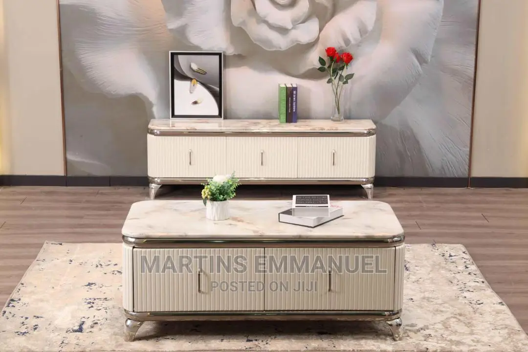 Pure Italian Marble Tv Stand/Table