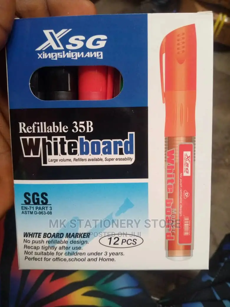 Refillable White Board Maker (12pcs)