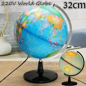 32CM LED Globe Earth World Map Ball Lamp Lighting Office Hom